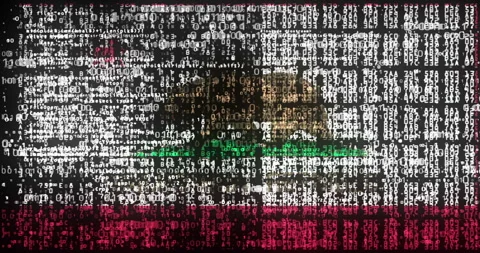 California flag digital code Stock Footage 330461779