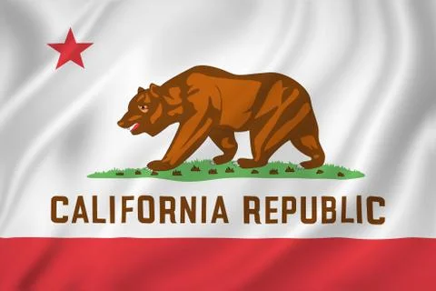 California flag Stock Illustration