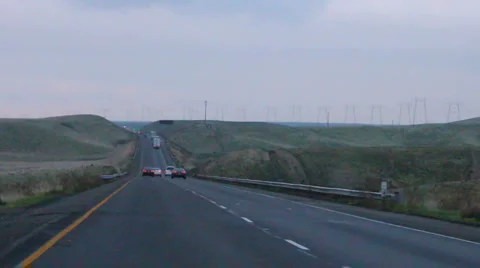 California Freeway Landscape Stock Footage 5759298