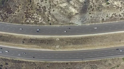 California Freeway Traffic Stock Footage 64279328