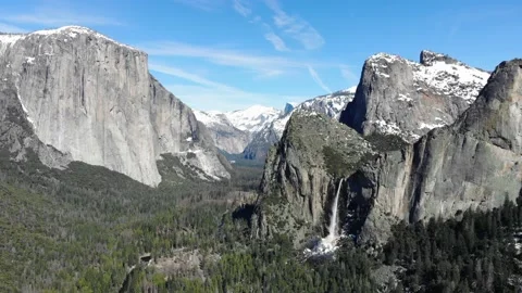 California Interstate Nature Mountain Range Lake High-Altitude Aerial Forward Stock Footage 153767055