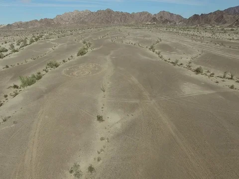 California labyrinth flyover, 4K Stock Footage 72467959