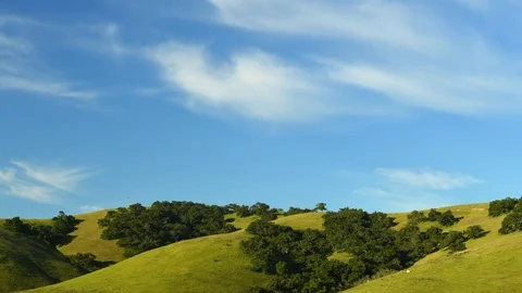 California landscape with passing clouds, Time Lapse Stock Footage 74030785