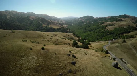 California Marin County Rural Landscape  Stock Footage