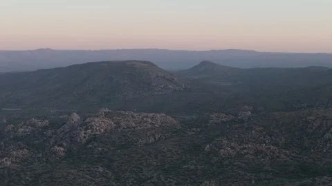 California Mountain Formations Sunset Stock Footage 311833232