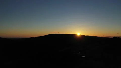 California Mountain Sunset Stock Footage 140536152