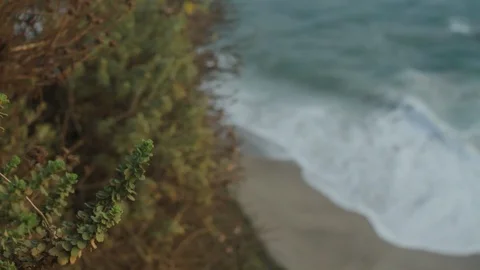 California Ocean Waves Beach Stock Footage 121059144