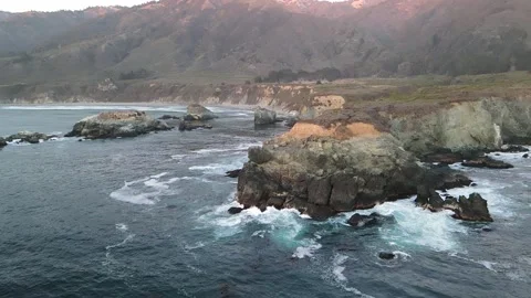 California oceanfront Slow Motion Stockbeeldmateriaal 161572690