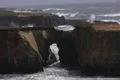 California Pacific Coast 03 Arch Rock in Point Arena Footage