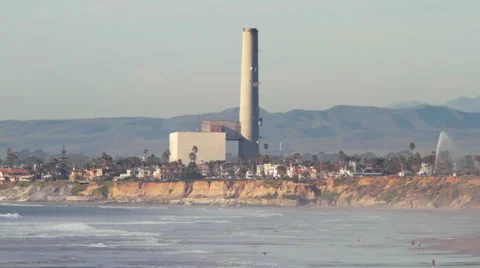 California Power Plant Stock Footage