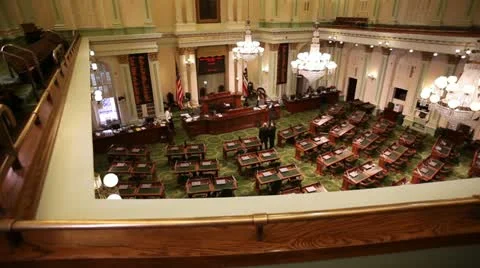 California State Assembly Chambers Video stock 20605872
