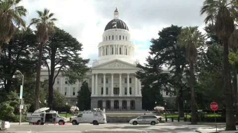 California state capital, Sacramento Stock Footage