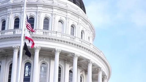 California State Capitol Building Stock Footage 74366080