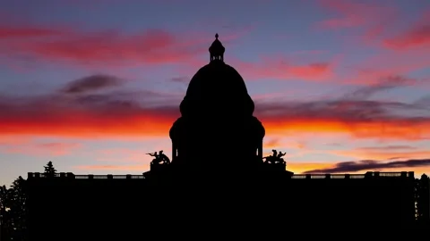 California State Capitol, Time Lapse at Twilight with Colourful Sky, Sacramento Stock Footage 300389411