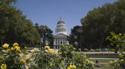 California State Capitol WS Video stock 27200314