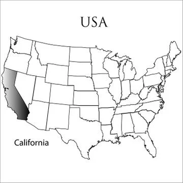 California State Stock Illustration