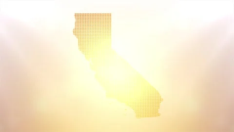 California State Map Opener Stock Footage 247906689