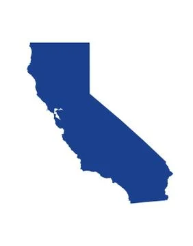 California State Map. Vector Design illustration Stock Illustration