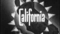 CALIFORNIA STATE Tourism Travel Vintage Old Film Title Graphic Leader 8mm Sun HD Footage