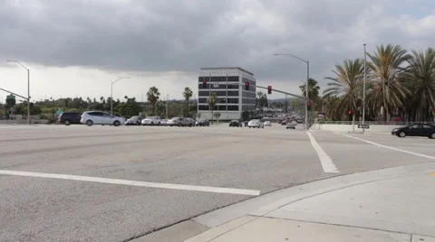 California Suburb Streets Intersection Stock Footage 50231752