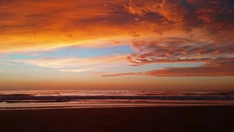 California sunset Stock Footage 122765568