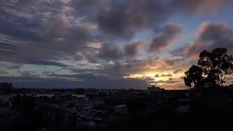 California sunset time lapse Stock Footage 77579941