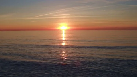 California Surf Session at Sunset Stock Footage 83561343