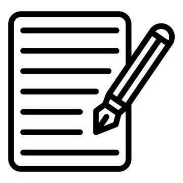 Caligraphy Vector Icon Design Illustration Stock Illustration
