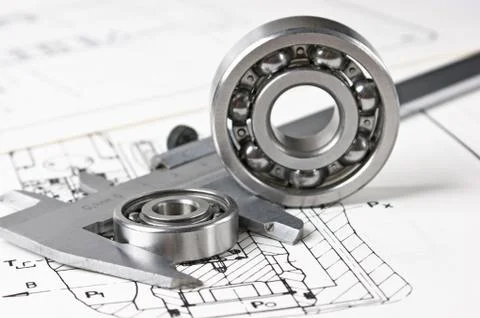 Caliper with  bearings Foto stock