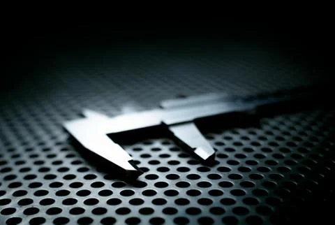 Caliper with deep shadows Stock Photos