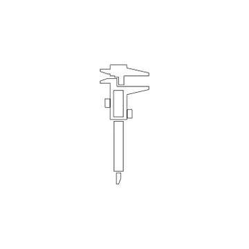 Caliper. flat vector icon Stock Illustration