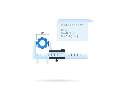 Caliper icon Stock Illustration