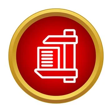 Caliper icon indicating precision measurement tool Stock Illustration