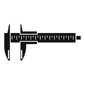 Caliper icon simple vector. Vernier calliper Stock Illustration