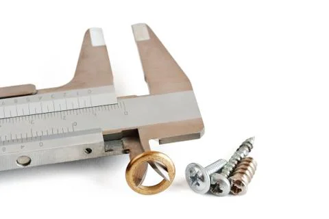Caliper with screw Stock Photos