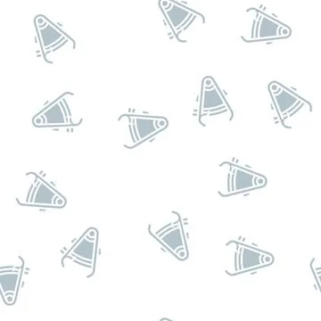 Caliper tool glyph vector seamless pattern black Stock Illustration