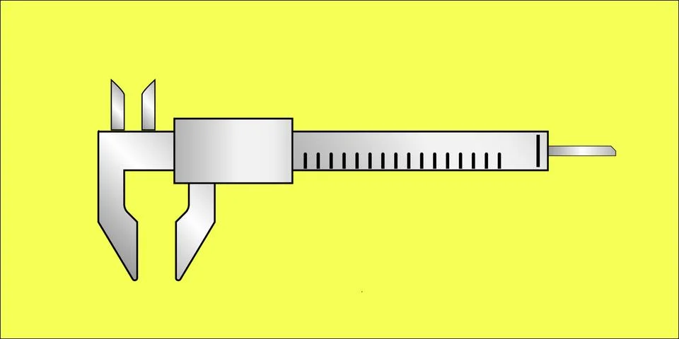 Caliper tool isolated Stock Illustration