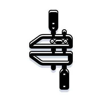 Caliper tool measuring accuracy and precision concept Stock Illustration
