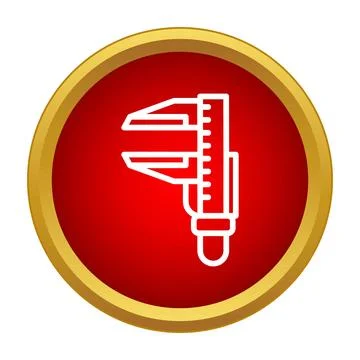 Caliper tool measuring engineering dimensions and precision 스톡 일러스트