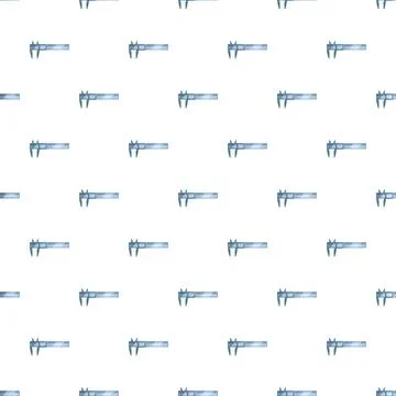 Caliper tool measuring instrument seamless pattern background 스톡 일러스트