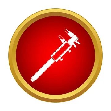 Caliper tool measuring for precision engineering icon イラスト素材