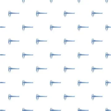 Caliper tool pattern for technical measurement and engineering Illustrazione stock