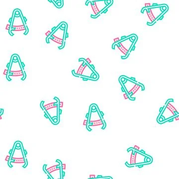 Caliper tool vector seamless pattern color Stock Illustration
