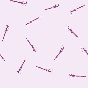 Caliper tool work glyph seamless pattern Stock Illustration