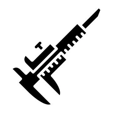 Caliper Vector Icon Design Illustration Stock Illustration