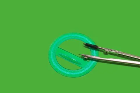 Calipers and a ruler Stock Photos