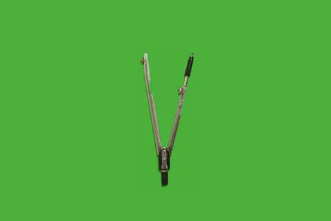 Calipers on a green background Stock Photos
