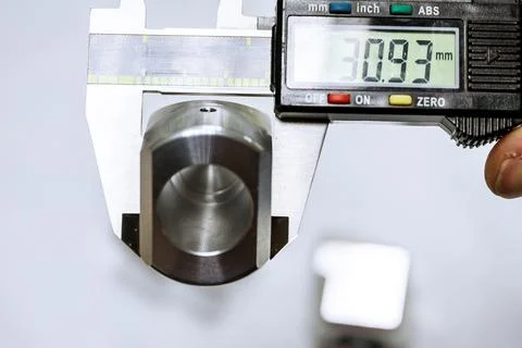 Calipers. Modern digital measuring device. Measurement accuracy. Stock Photos