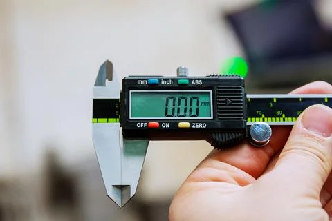 Calipers. Modern digital measuring device. Measurement accuracy. Stock Photos
