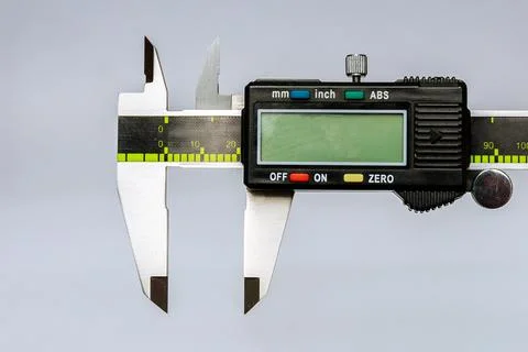 Calipers. Modern digital measuring device. Measurement accuracy. Stock Photos